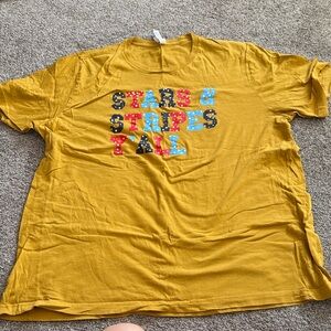 Bella Canvas Mustard Yellow 'Stars & Stripes Y'All' Graphic Tee